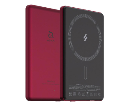 Powerbank Adam Elements Gravity C5 Magnetic Wireless (Ultra Slim) 5000mAh czerwony